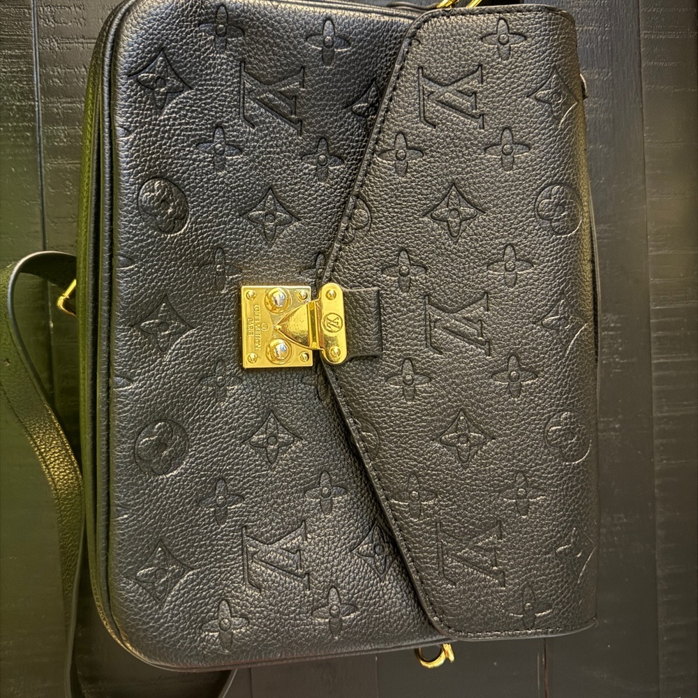 Black Monogram Crossbody Bag